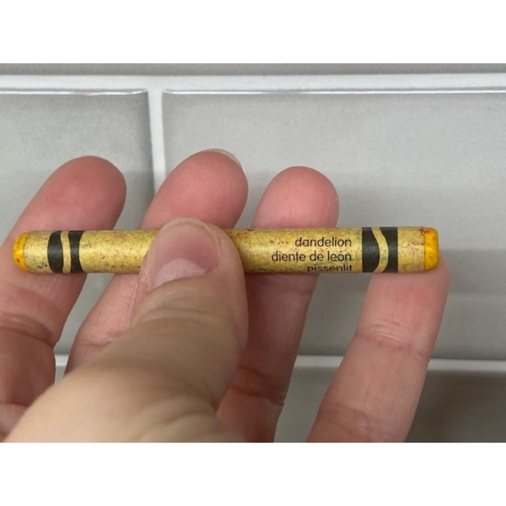 Retired Crayola Dandelion Yellow Crayon Single Collectible Art Supply Vintage